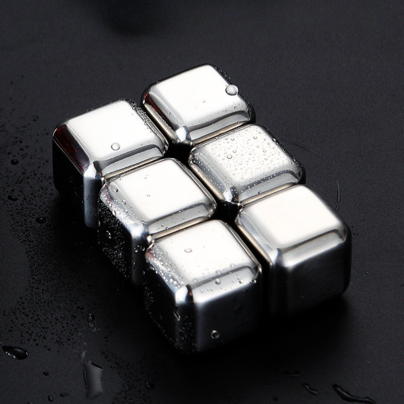 Reusable Ice Cubes Stainless Steel (8 Pcs Set)