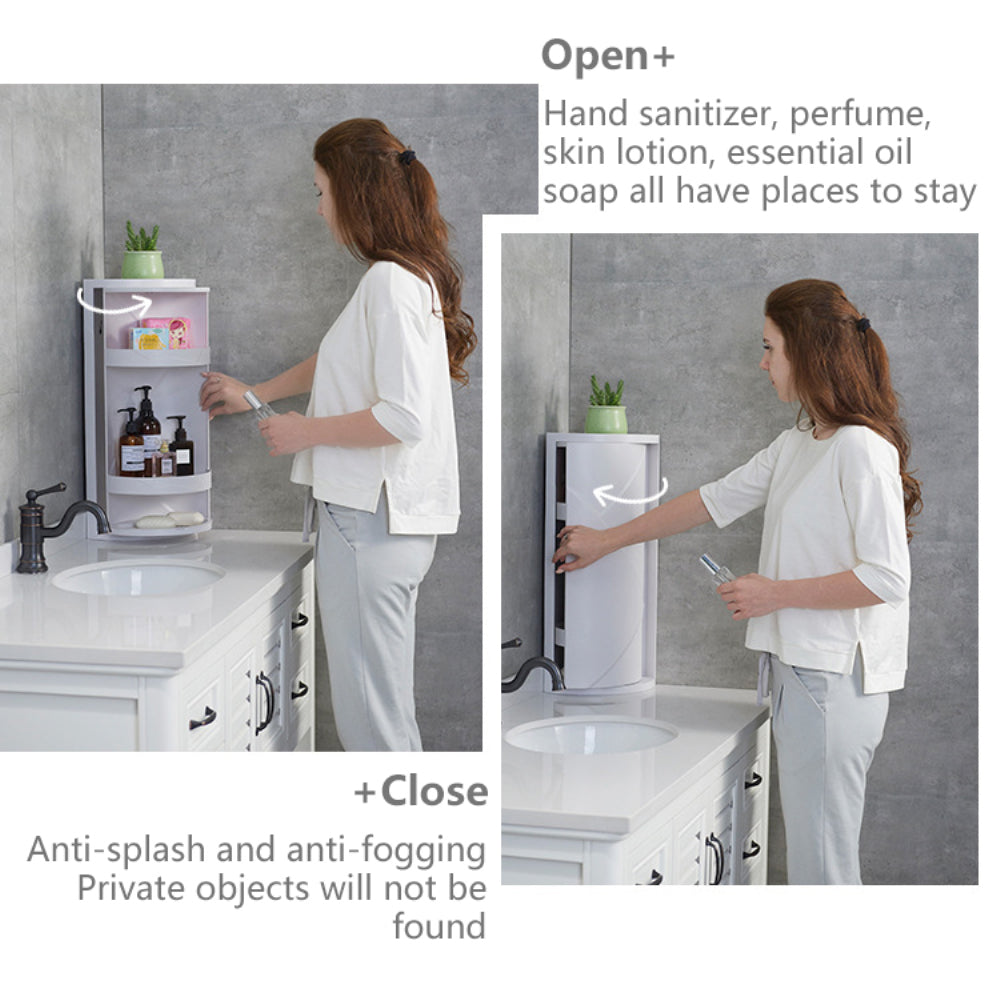 Creative Rotating Bathroom Storage Cabinet (Premium Quality)