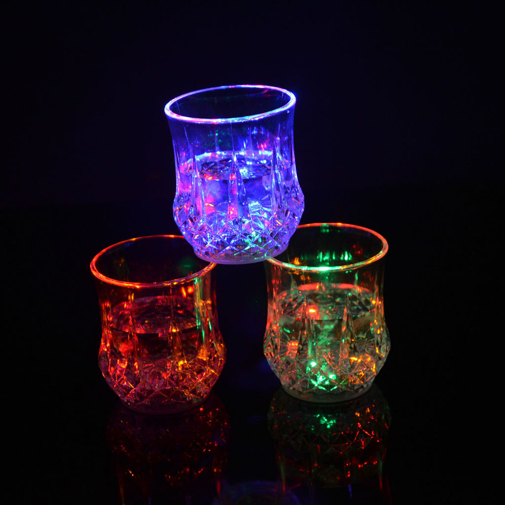 Colourful LED Automatic Flashing Cut-glass (Pack of 2)