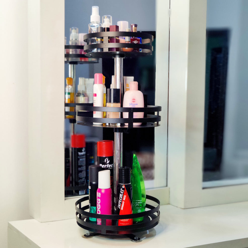360° Rotatable Metal Storage Organizer