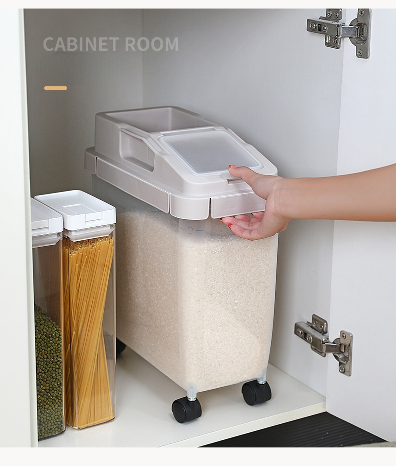 10 KGS Rice Container With Wheels (Premium Quality)