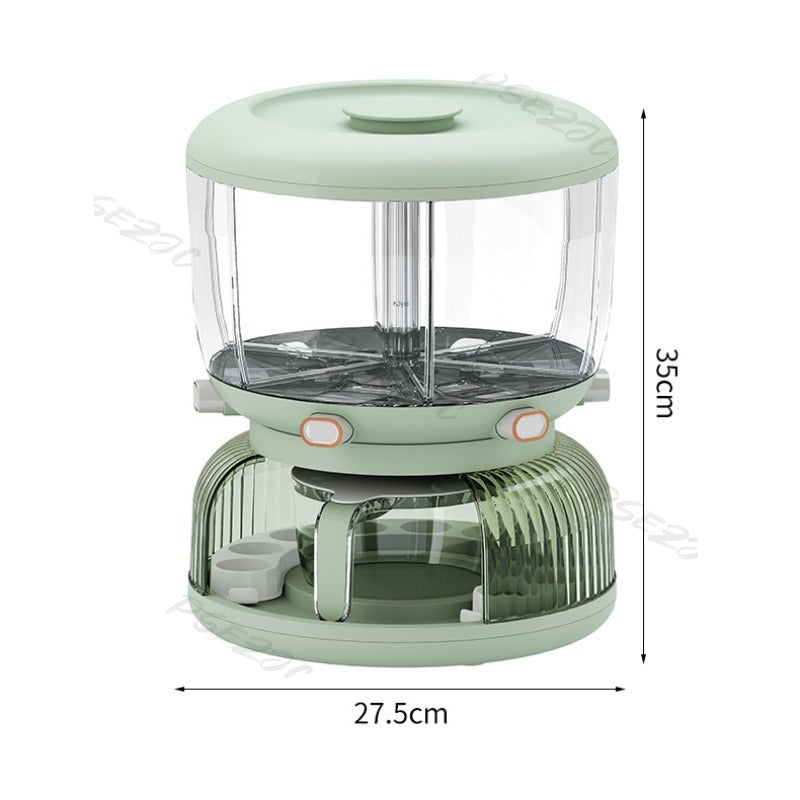 Multipurpose 360 Rotating Grain Storage Food Dispense With Egg Tray (Premium Quality)
