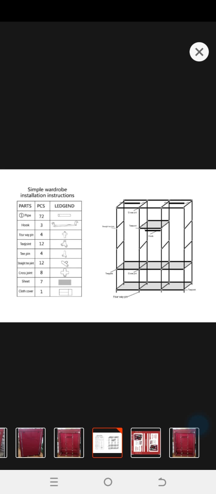 Large-capacity Dust Proof Simple Cloth Wardrobe