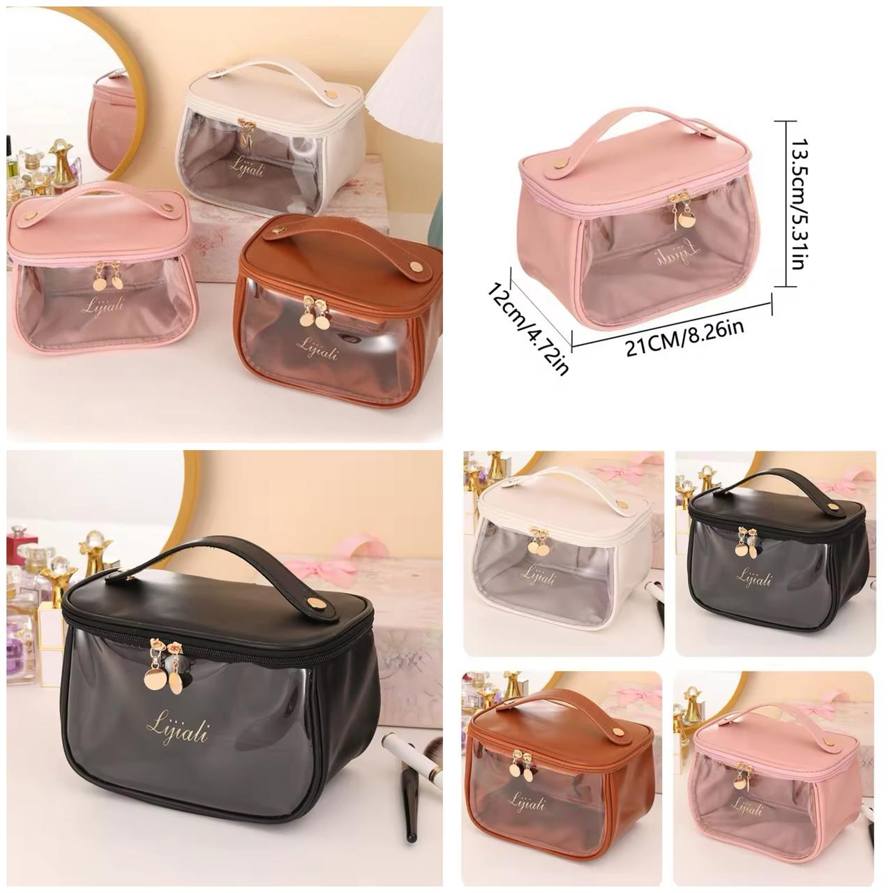 Beauty Cosmetic Leather Pouch