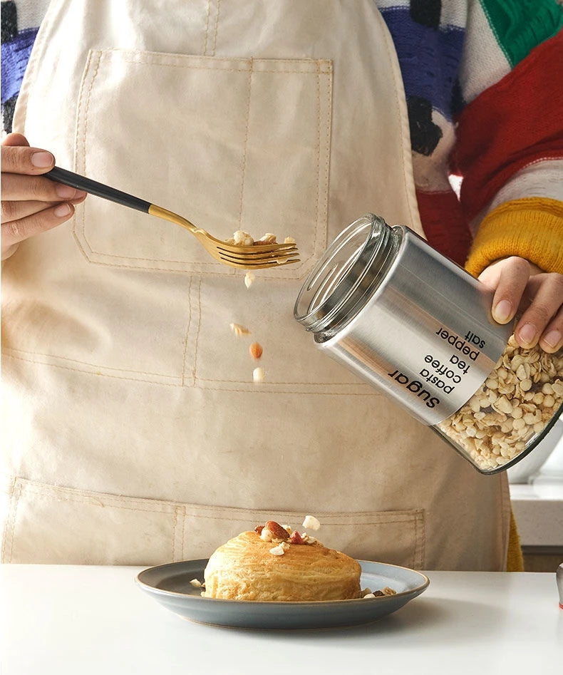 3Pcs Stainless Steel Jar Set (Premium Quality)