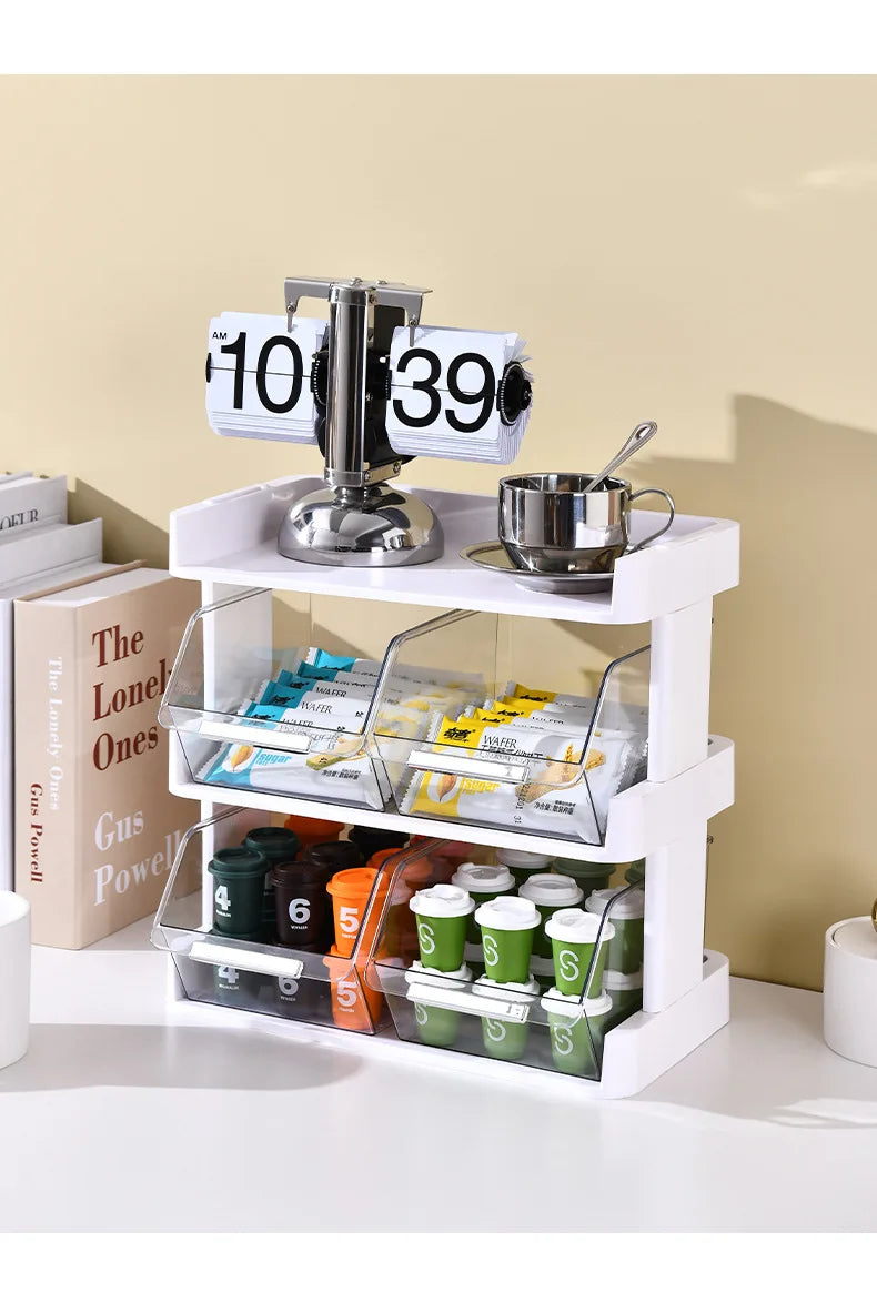 2 Tier Kitchen Tea And Coffee Organizer (Premium Quality)