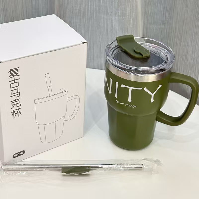 600ml Stainless Steel Korean Style Coffee Mug (Superior Quality)