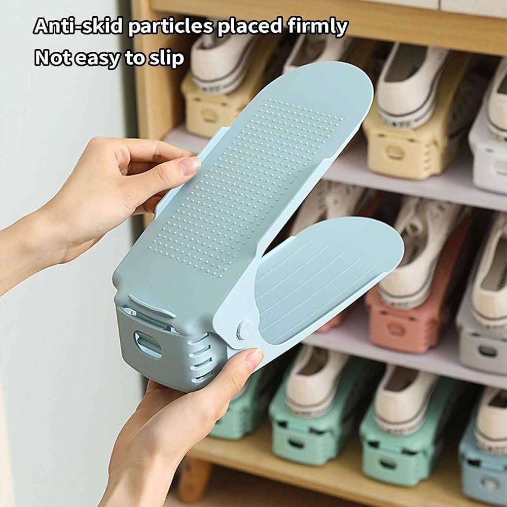 Double Layers Adjustable Shoe Rack (Premium Quality)