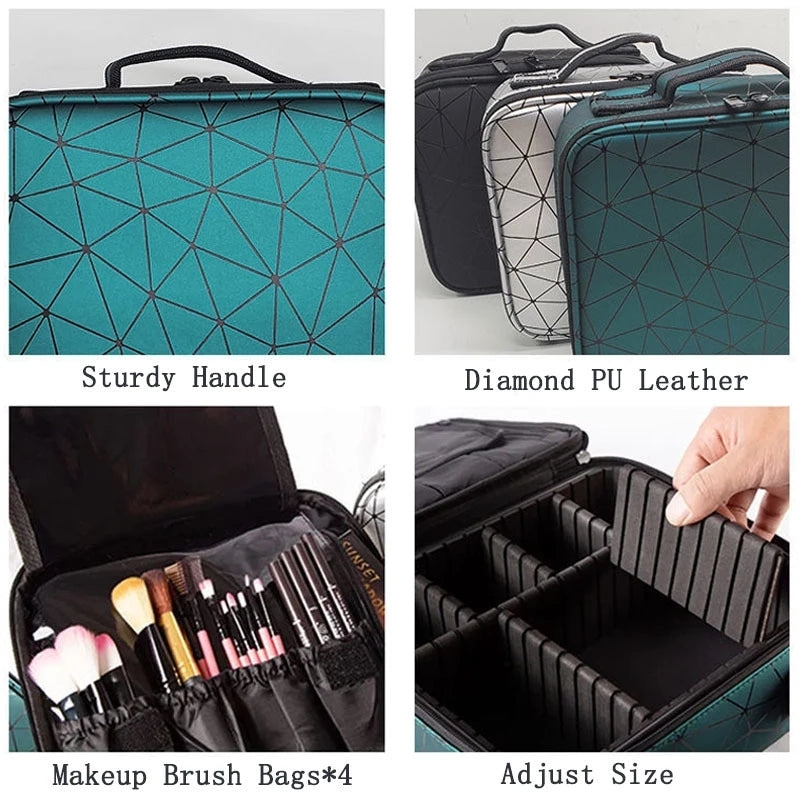 Professional Portable Makeup Bag (Premium Quality)