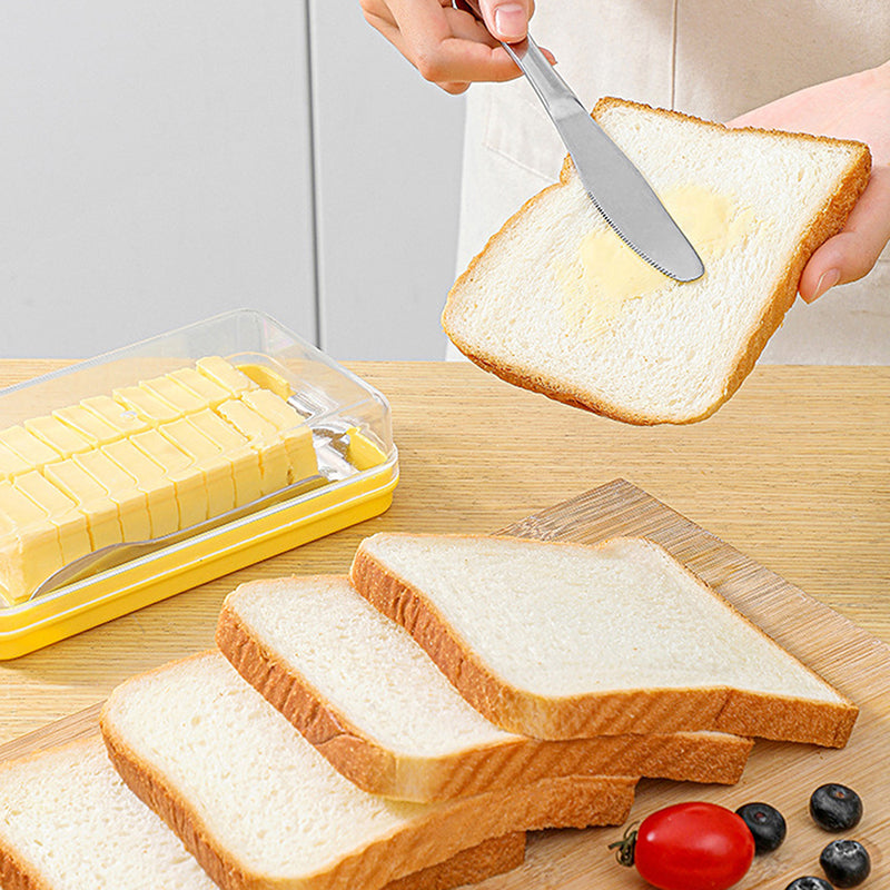 Cheese Butter Cutting Board With Lid (Premium Quality)