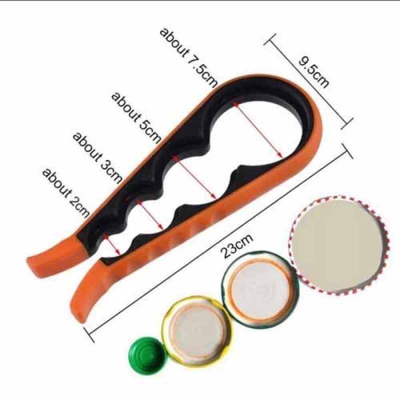 Bottle Lid Opener 4 In 1 Non-Slip Jar Opener Bottle Cap Opener