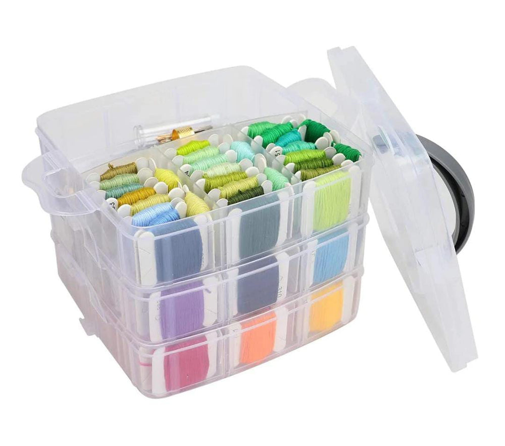 Multi Layer 18 grid plastic storage box