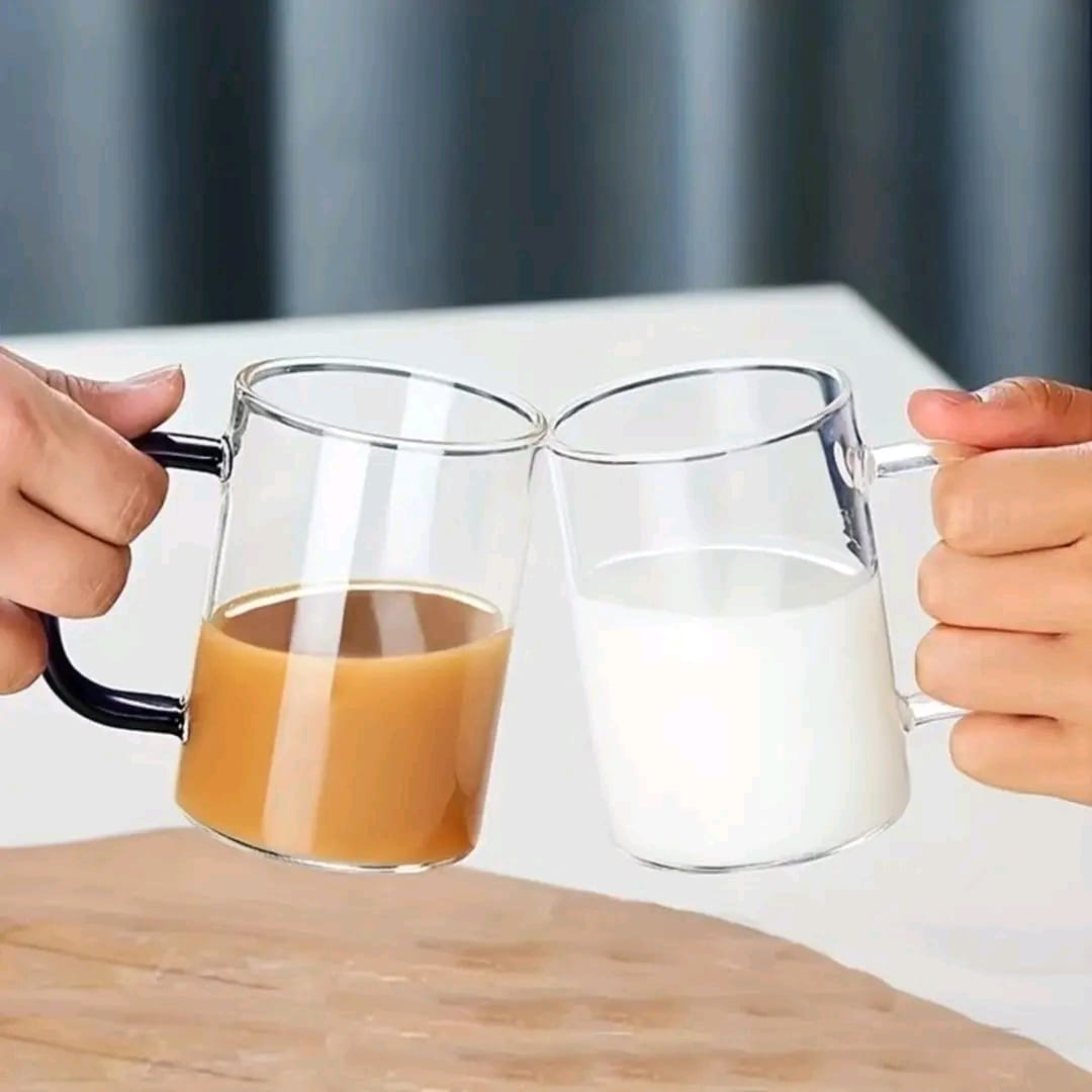 6Pcs Borosilicate Glass Mug Set