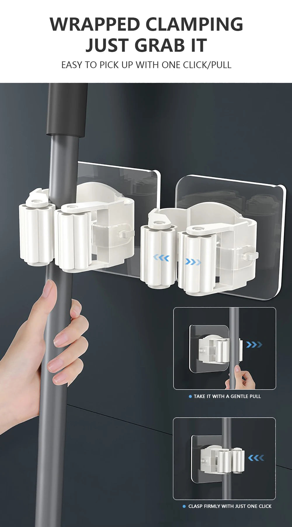 Mop Holder Self-adhesive 1PC