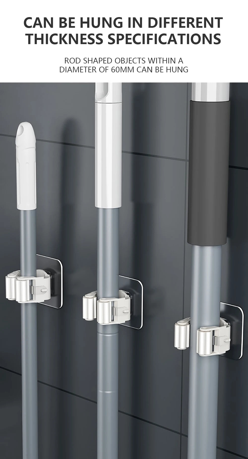 Mop Holder Self-adhesive 1PC