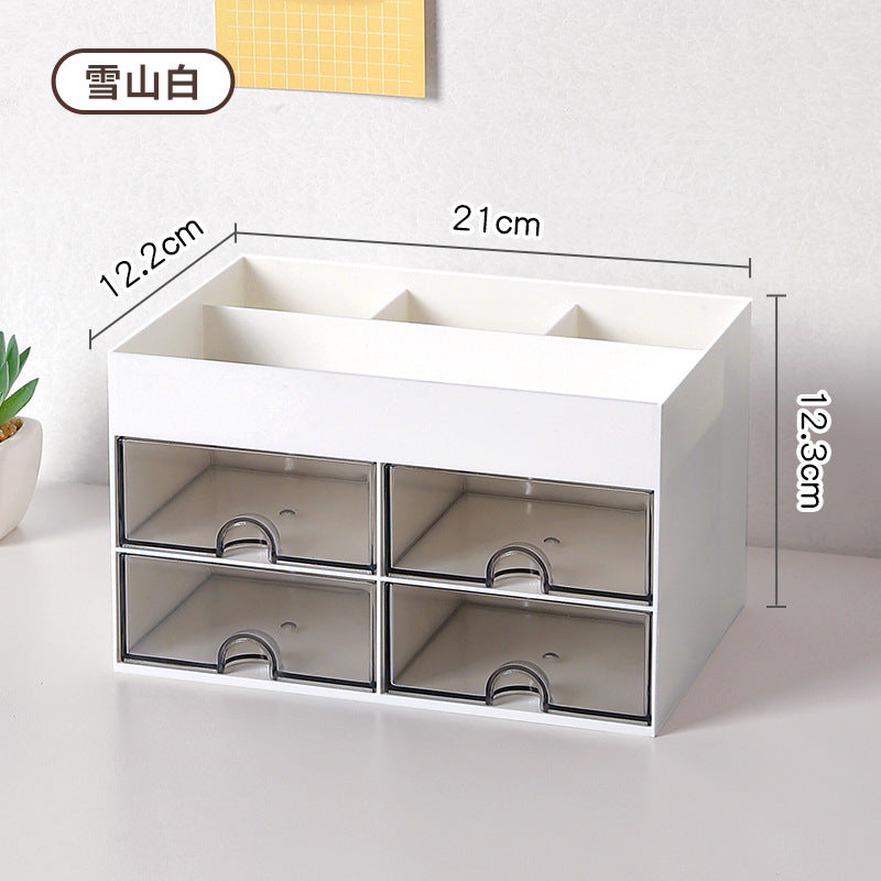 Multipurpose Desktop Cosmetic Statnory Storage Box with Drawer. (Premium Quality)