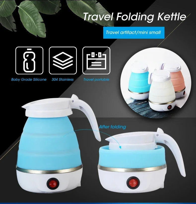 Portable Silicone Compression Electric Kettle Home Kettle Easy To Travel