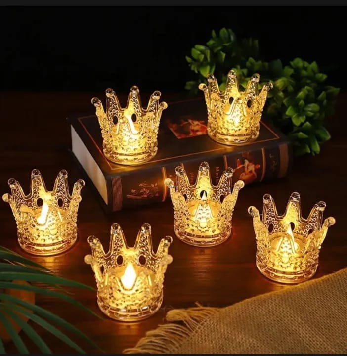 Stylish Crown Shaped Candle Light (Premium Quality)