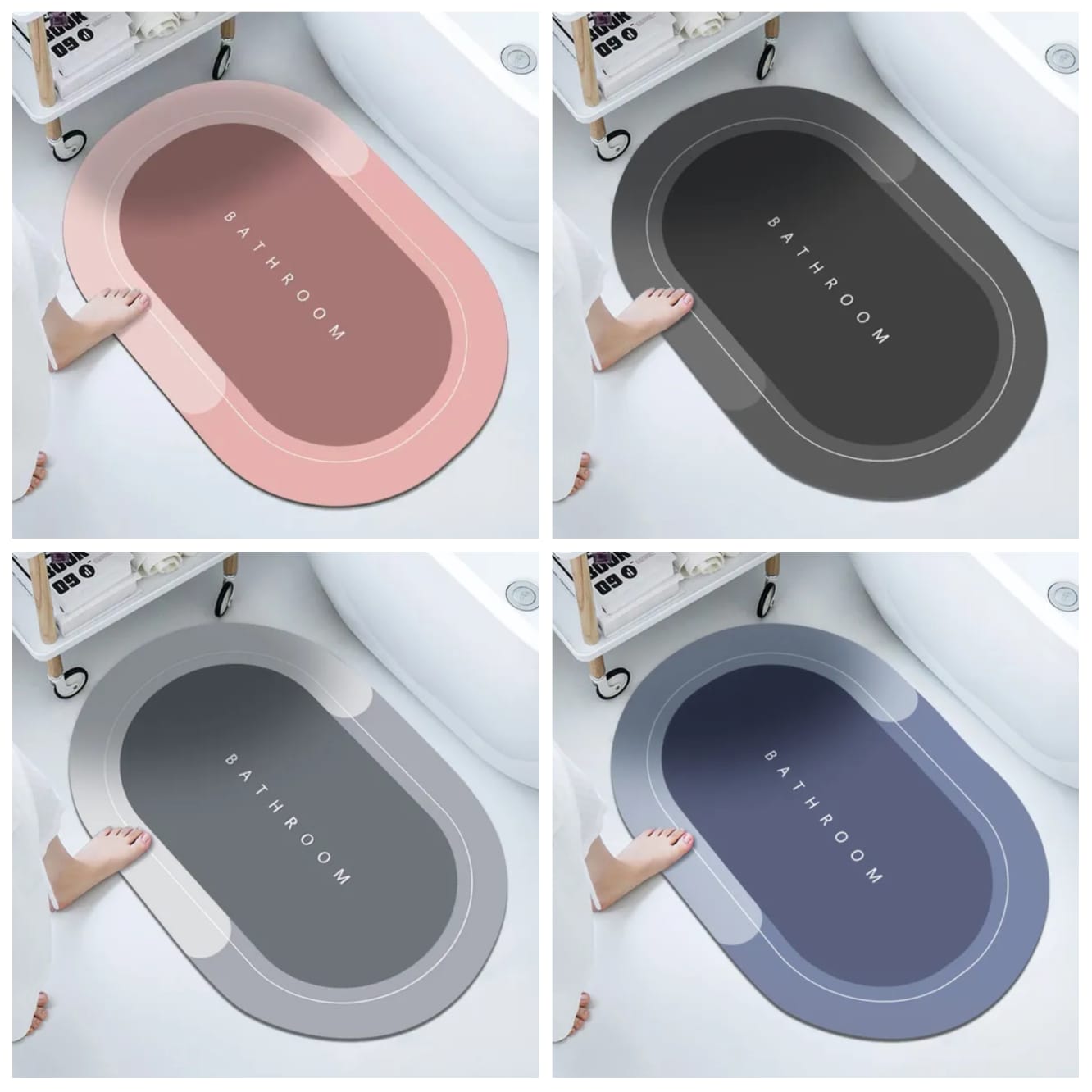 Super Absorbent Non-slip Bathroom Mat