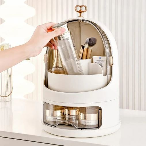 Makeup Storage Organizer, Makeup Holder Organizer, 360° Rotating Makeup Organizer