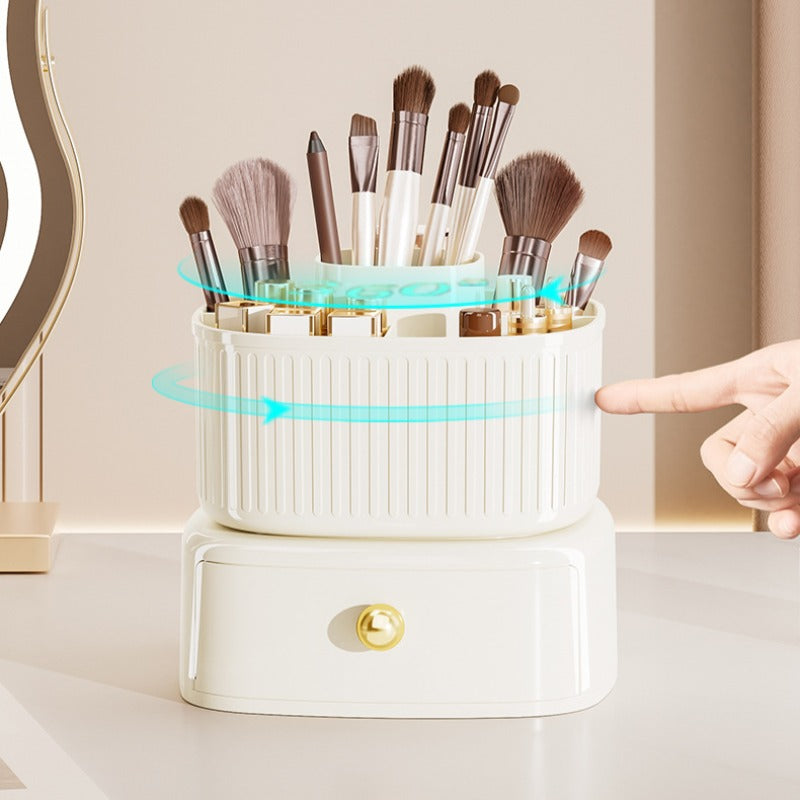 Luxury 360°Rotating Brush Holder With Single Draw (Premium Quality)