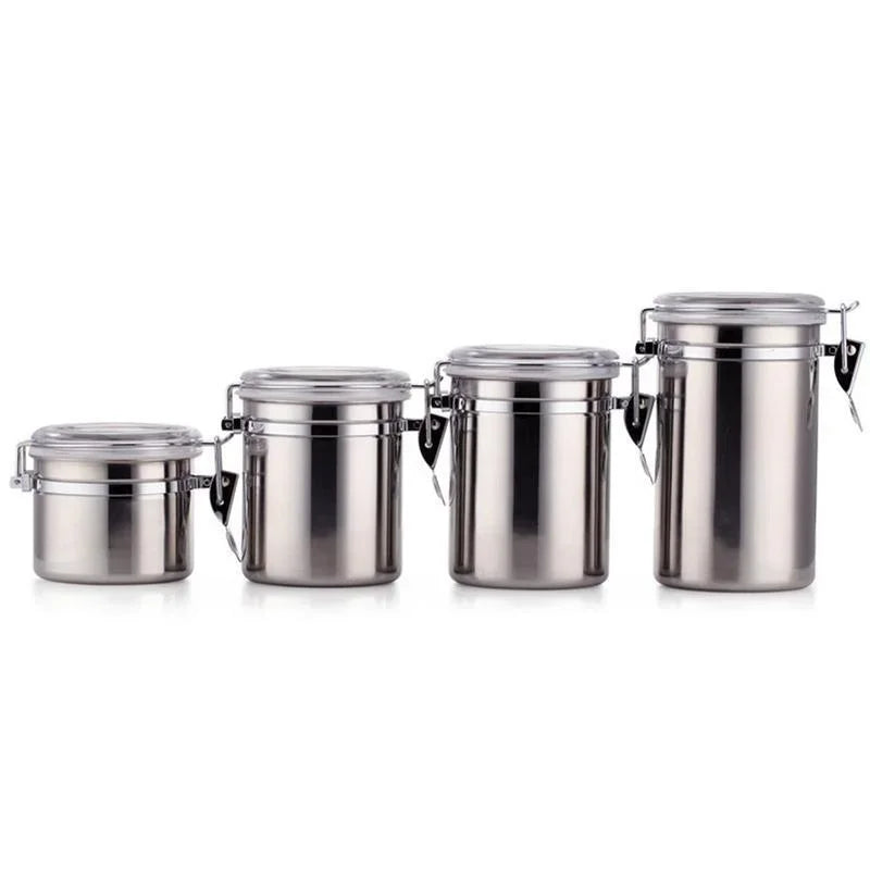 4 PCS Storage Container Stainless Steel