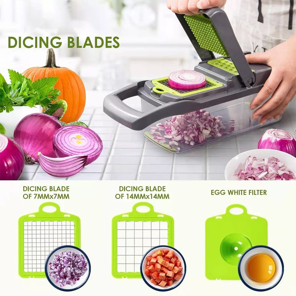 14 in 1 Multifunctional Vegetable Food Chopper (Best Quality)