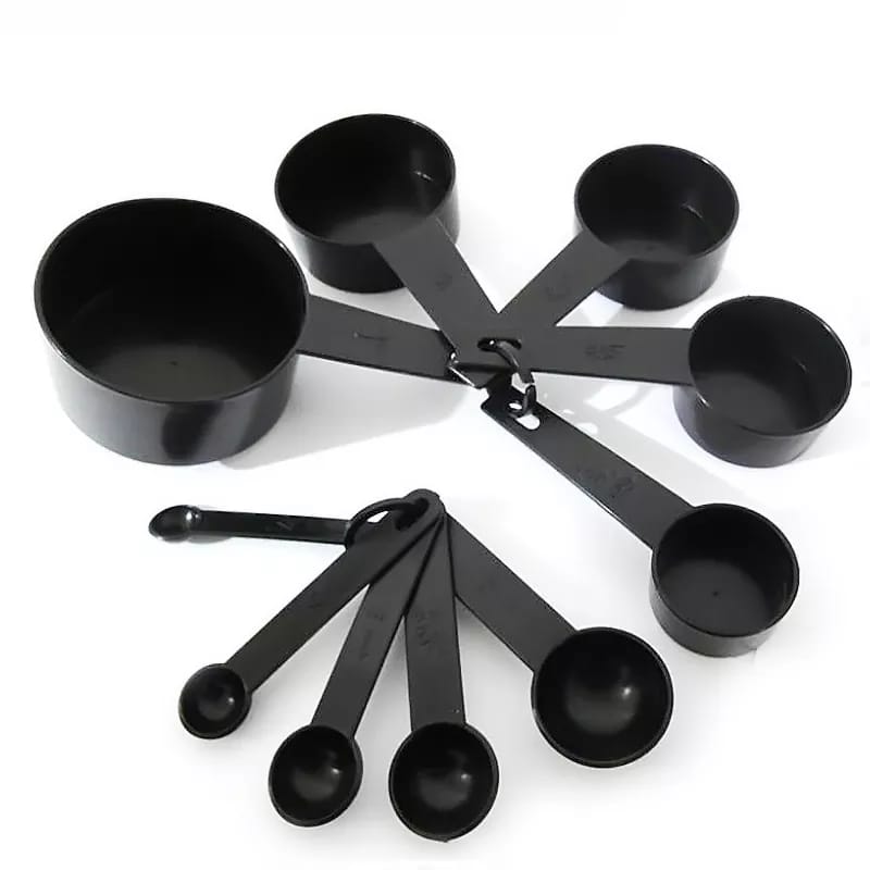 10 pcs Black Color Measuring Cups