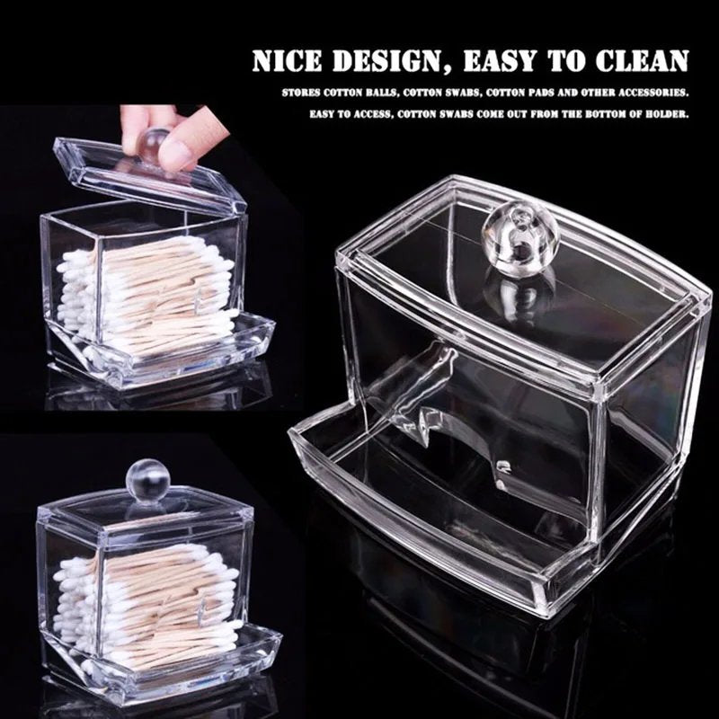 Acrylic Cotton Swab Holder. (Premium Quality)