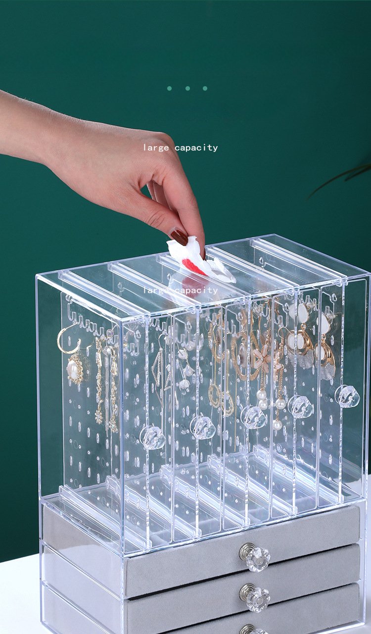 Multi layer Jewelry Dust Proof Storage Box