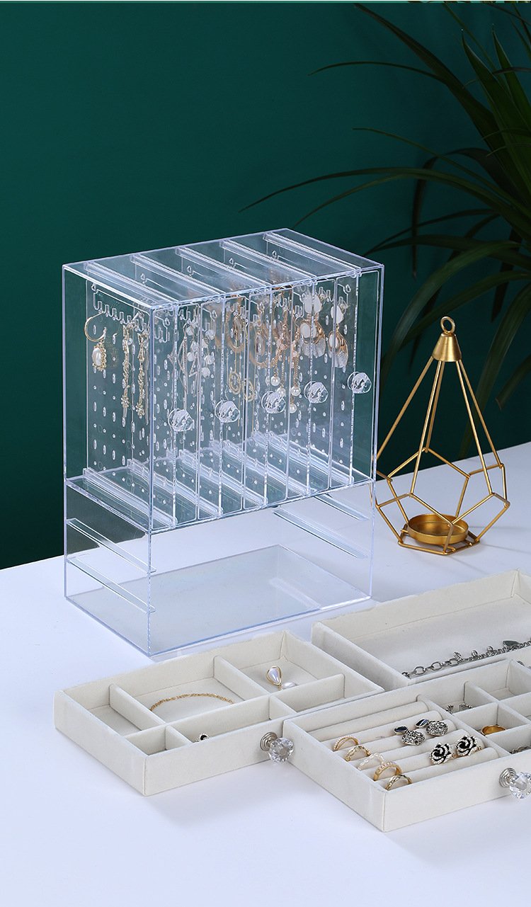 Multi layer Jewelry Dust Proof Storage Box