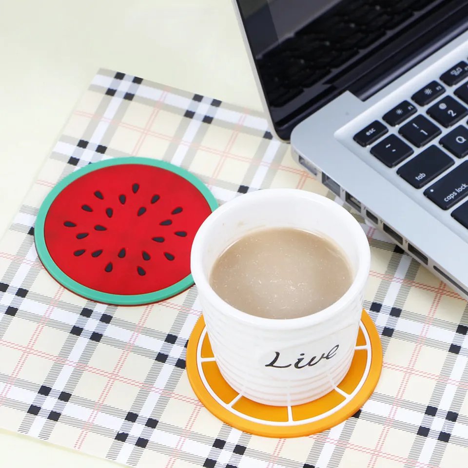 6 Pcs Fruit Shape Cup Coaster