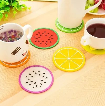6 Pcs Fruit Shape Cup Coaster