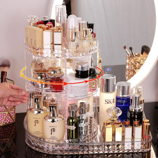 2 in1 Rotating Cosmetic Organizer
