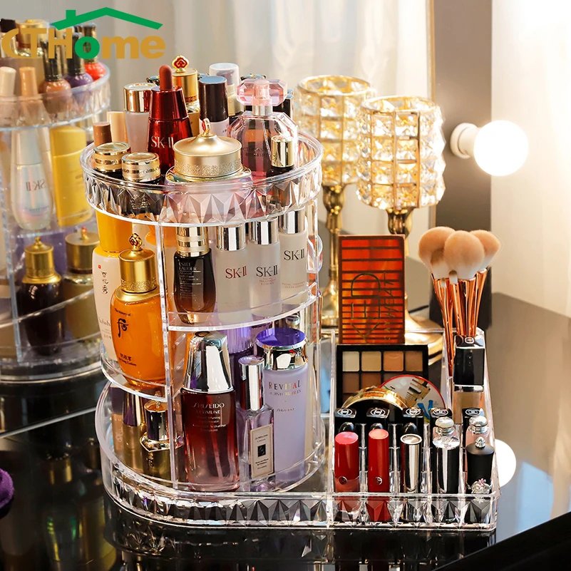 2 in1 Rotating Cosmetic Organizer