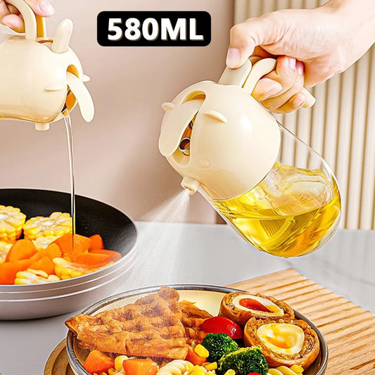 580ml 2 in 1 Glass Oil Spray Bottle