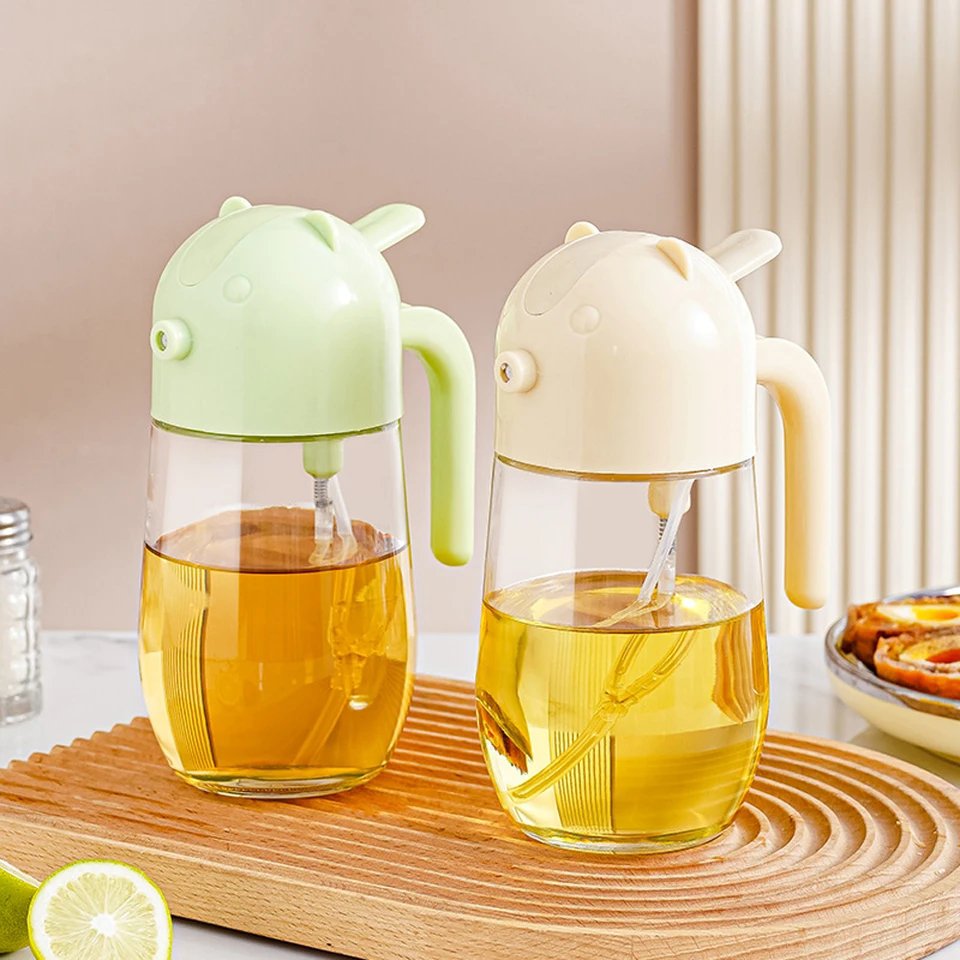 580ml 2 in 1 Glass Oil Spray Bottle