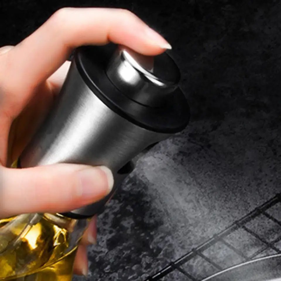200ml Press Type Olive Oil Spray Bottle