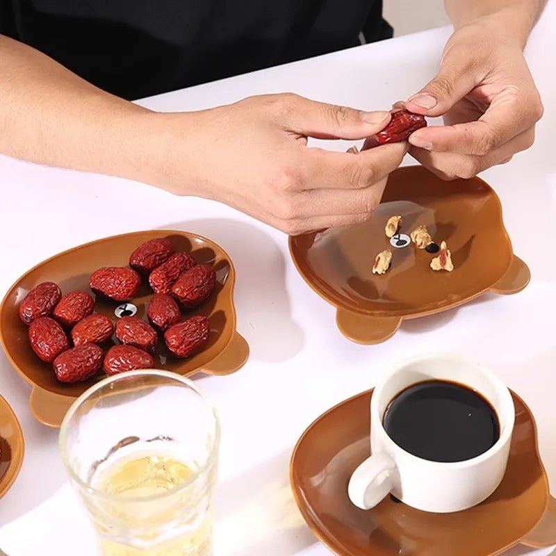 8 Pcs Bear Snacks Dry Fruit Plate