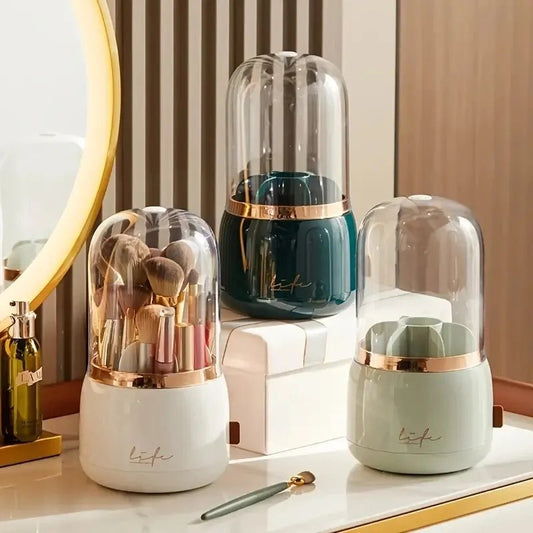 360° Rotating Makeup Brush Holder