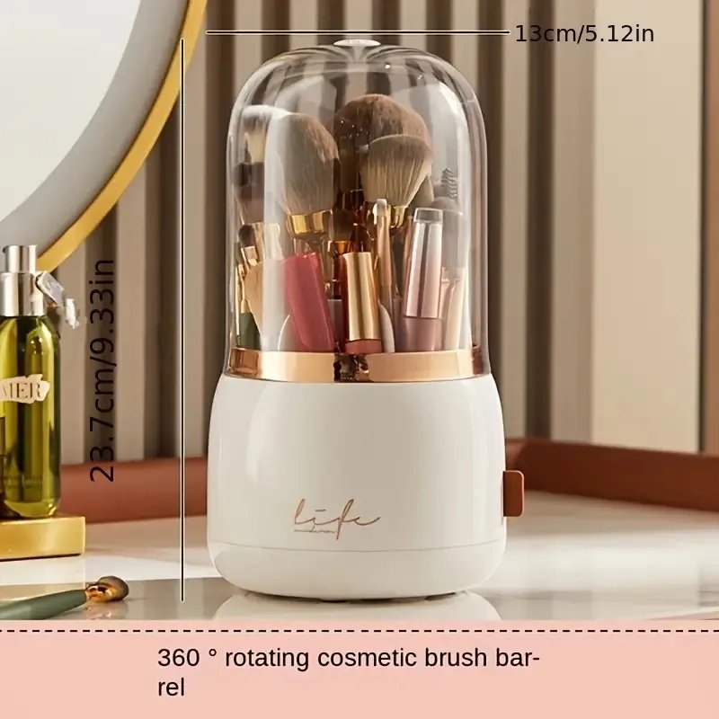 360° Rotating Makeup Brush Holder