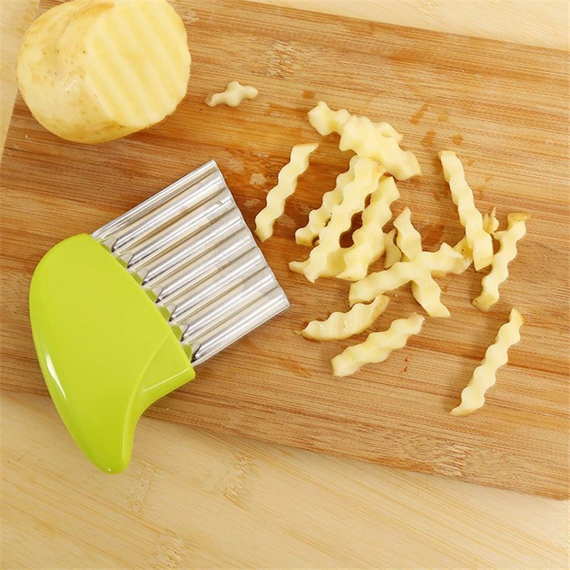 Stainless Steel Vegetable Potato Carrot Wavy Cutter