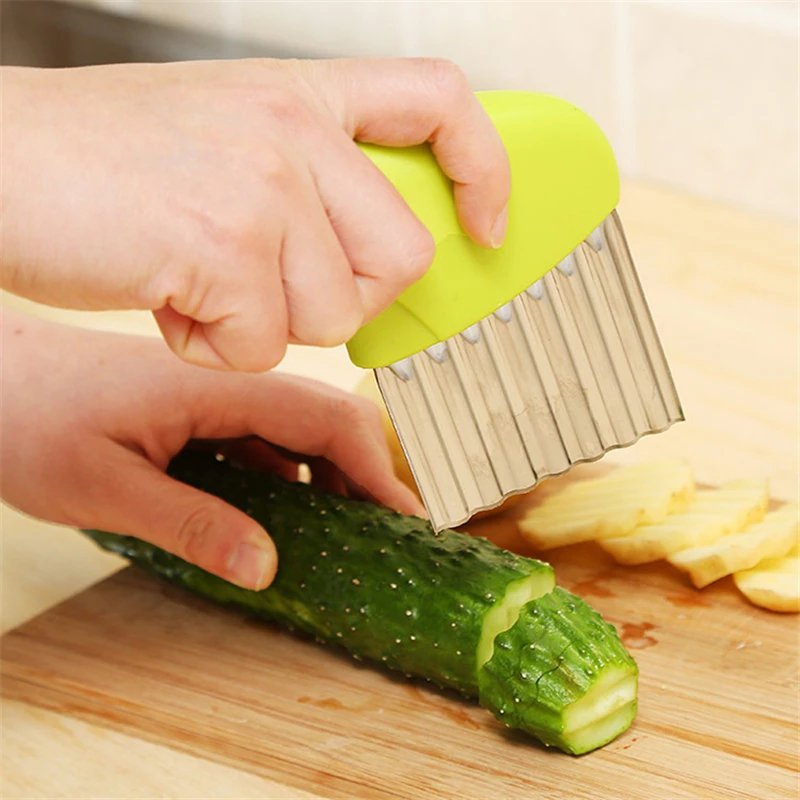 Stainless Steel Vegetable Potato Carrot Wavy Cutter