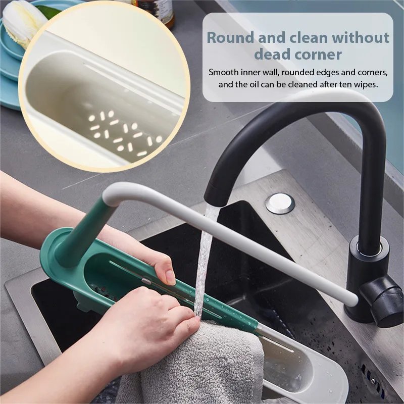 Telescopic Expendable Kitchen Sink Shelf