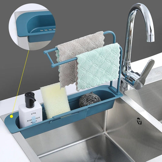 Telescopic Expendable Kitchen Sink Shelf