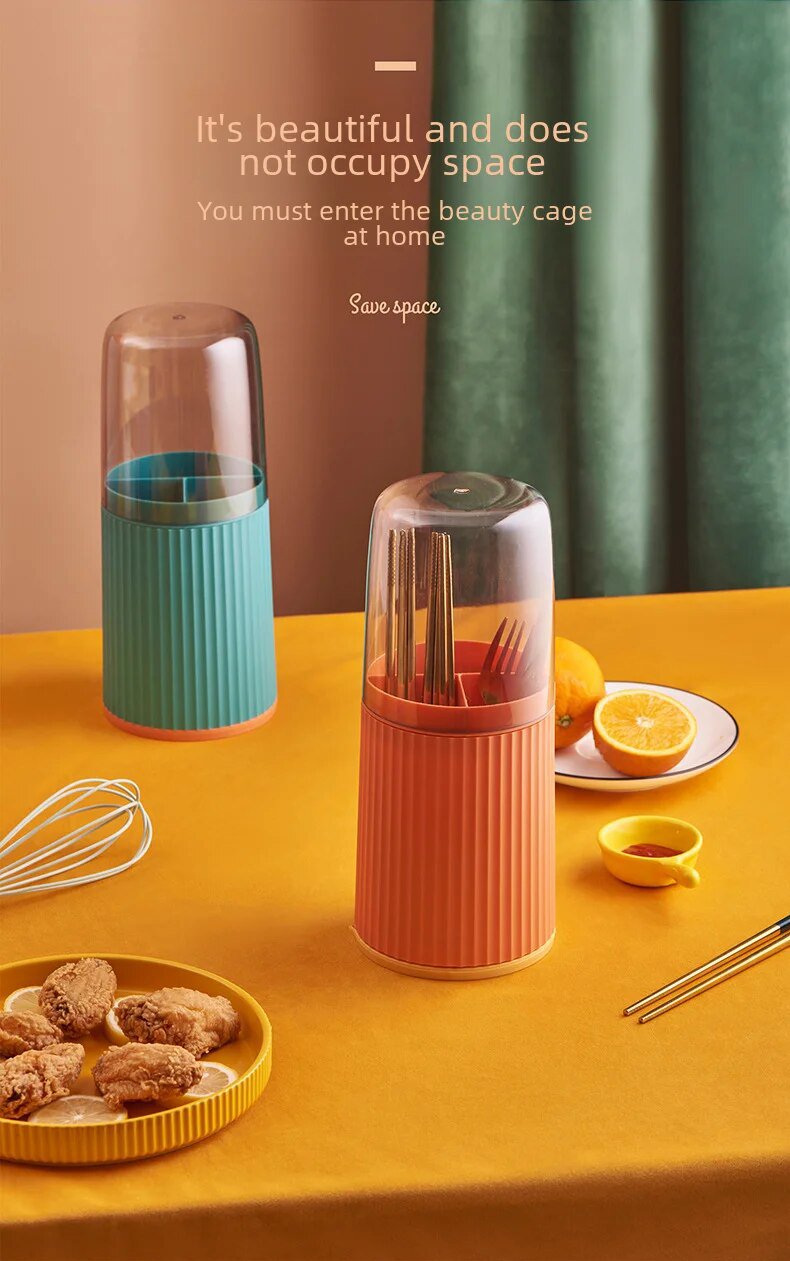 Round Dining Cutlery Organizer