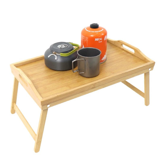 Bamboo Wooden Breakfast Bed Table. (High Quality)