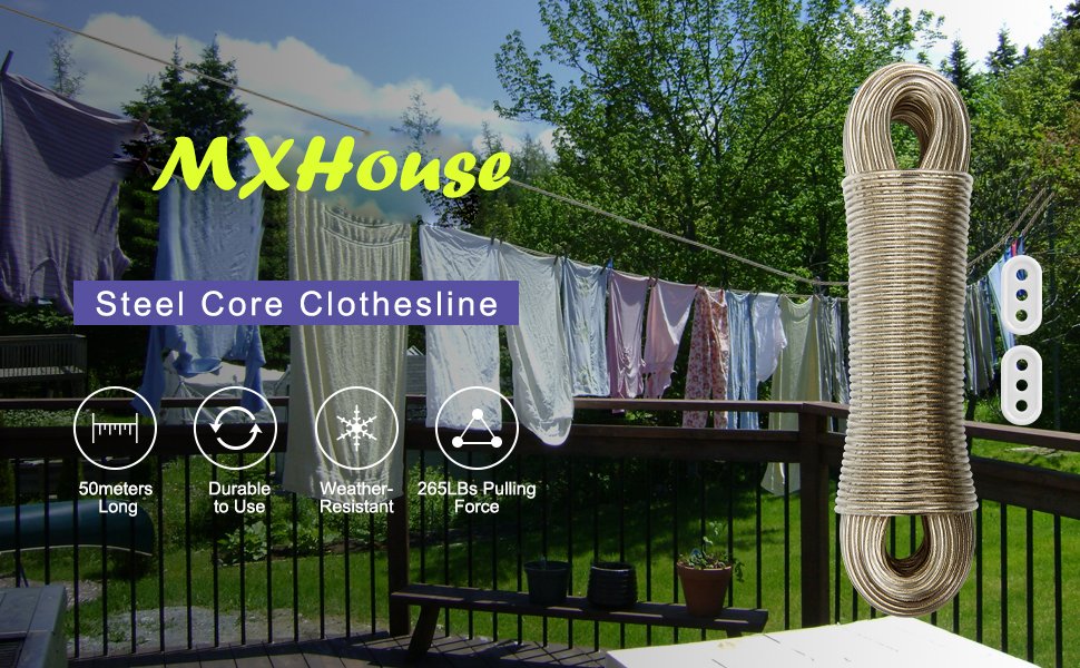 20 Meters PVC Coated Metal Clothline
