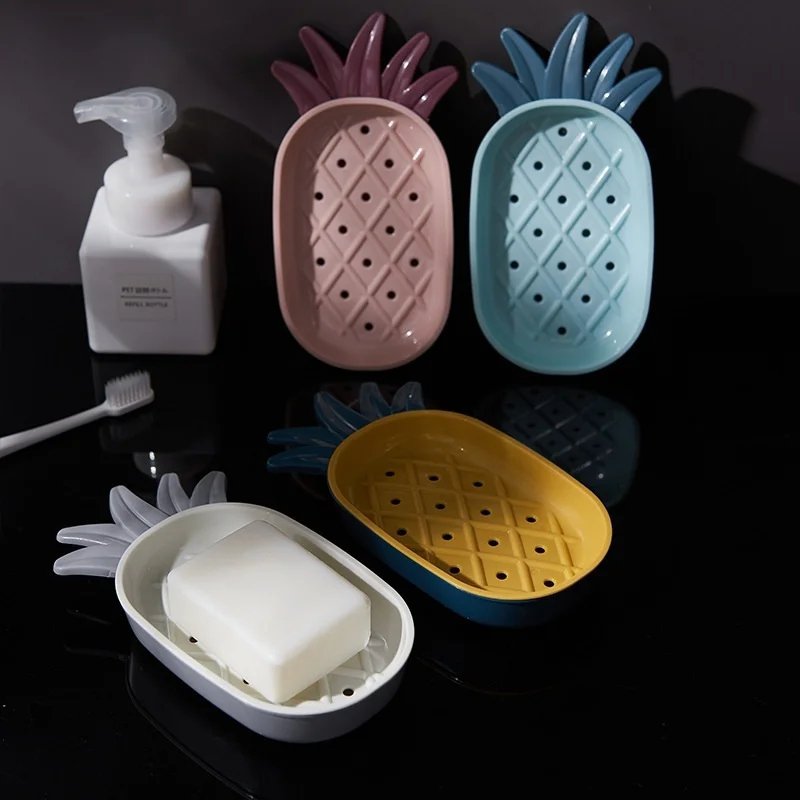 Pineapple Shape Drain Soap Box Soap Storage