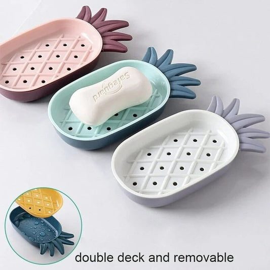 Pineapple Shape Drain Soap Box Soap Storage
